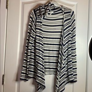 Nautical blue and white stripped Cardigan